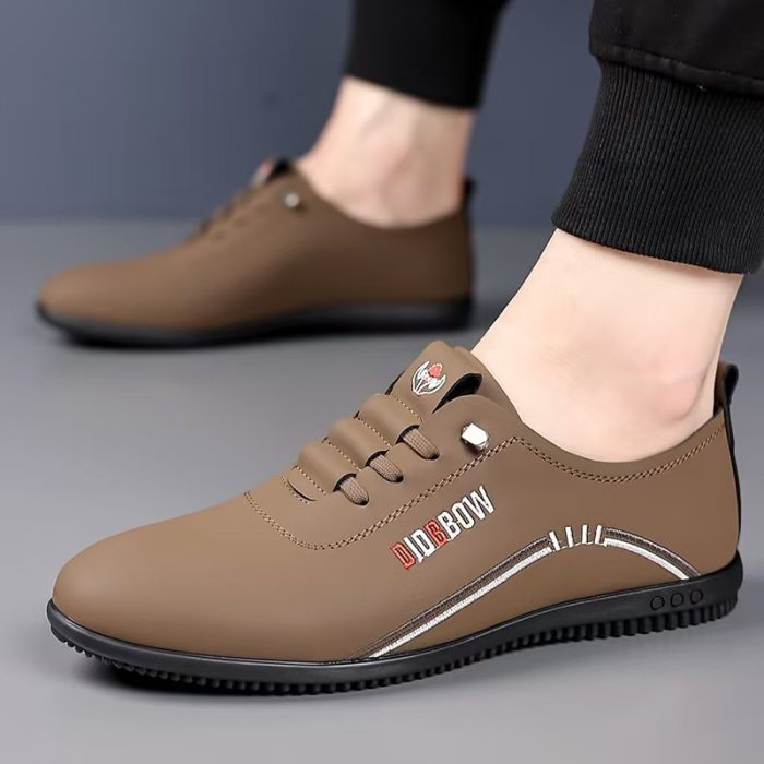 Anti Slip Walking Style Breathable Lace up Casual Men's Sneakers - Image 6
