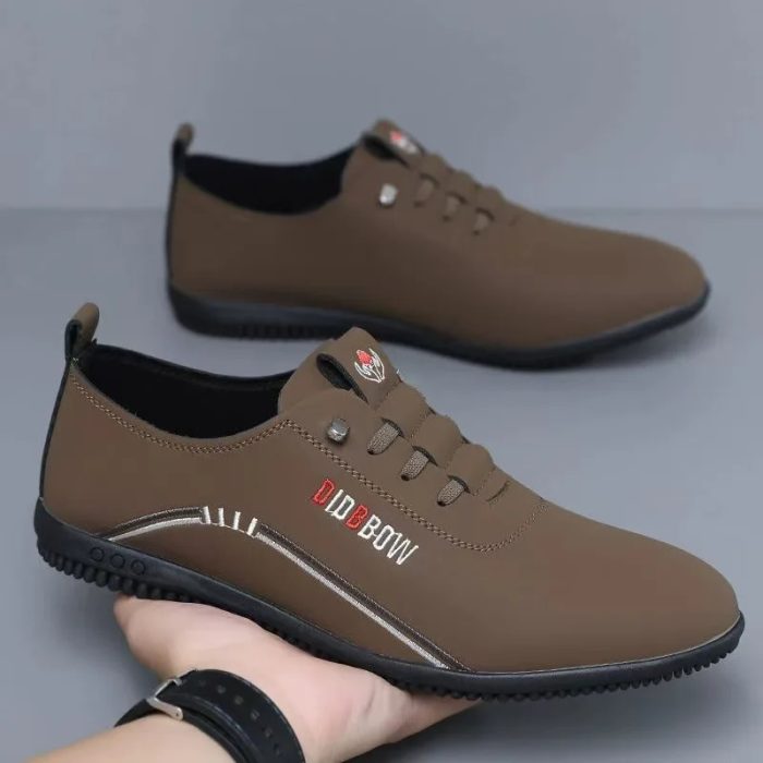 Anti Slip Walking Style Breathable Lace up Casual Men's Sneakers - Image 7