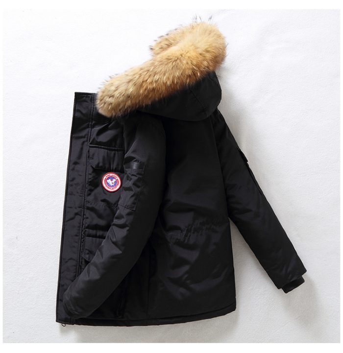 Men'S Long Windproof Cotton Clothing Cold Hooded for Women Jacket - Image 6