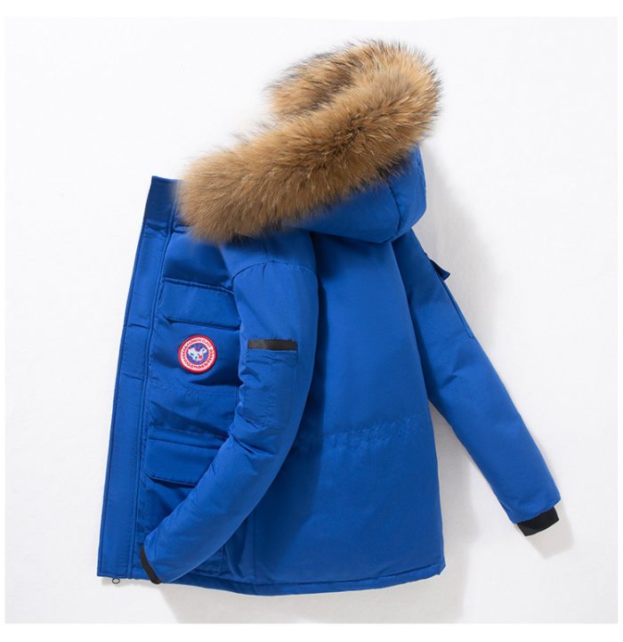 Men'S Long Windproof Cotton Clothing Cold Hooded for Women Jacket - Image 2