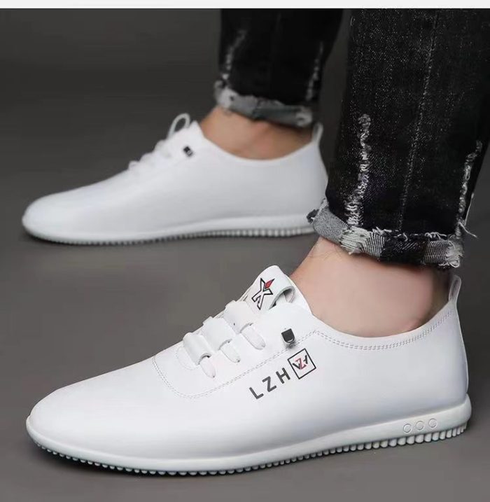 Anti Slip Walking Style Breathable Lace up Casual Men's Sneakers - Image 6